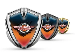 Metal Domed Emblem Modern Look High-End Style